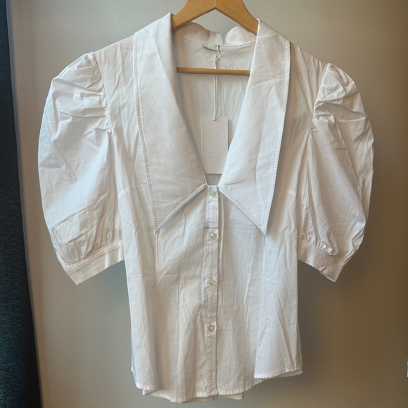 NWT White blouse size medium/42 Brand 8 by YOOX Made in Italy - Picture 1 of 6